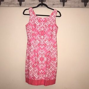 Super cute pink and white dress